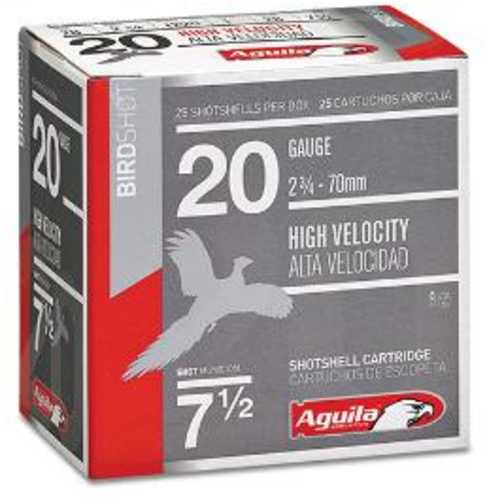 Agulia Shotshells Target Load 20 Gauge 2.75" 1Oz #7.5 Per 25